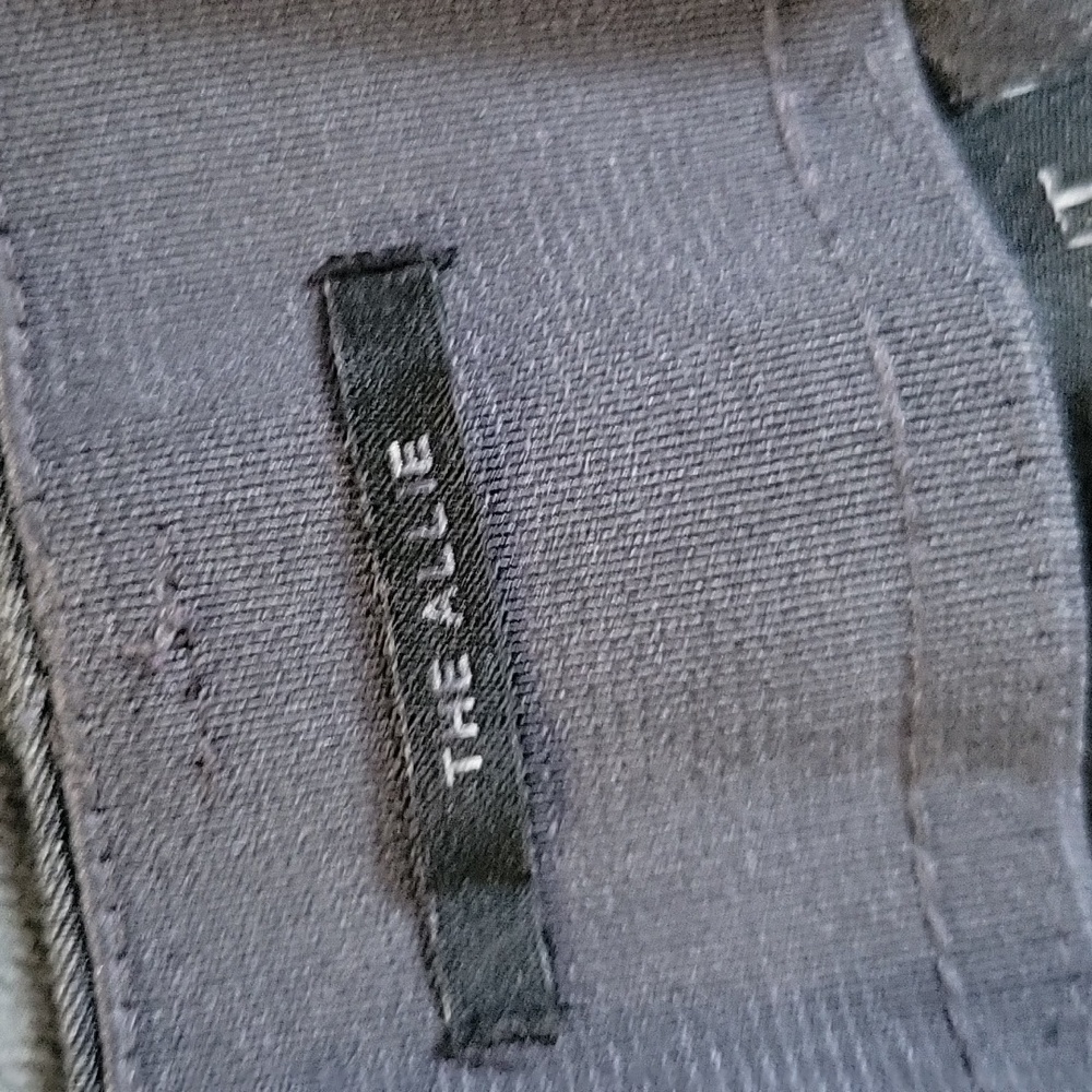 Lane Bryant Dark Grey Heathered Allie Zipper Button Elastic Wide Leg Trousers 24 - Picture 5 of 9